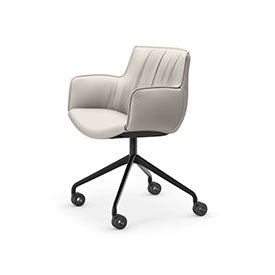 Cattelan Italia Rhonda Wheels Swivel Office Armchair