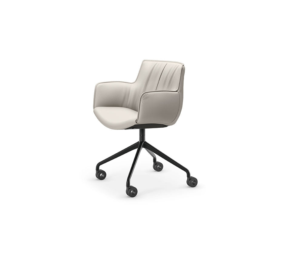 Cattelan Italia Rhonda Wheels Swivel Office Armchair