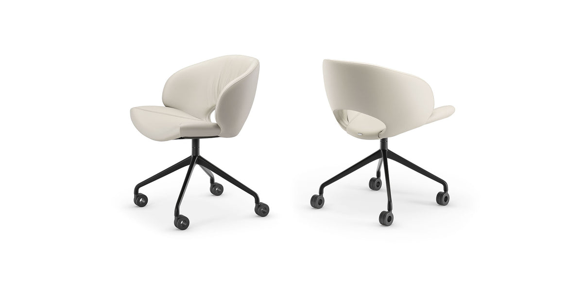 Cattelan Italia Miranda Wheels Swivel Office Armchair