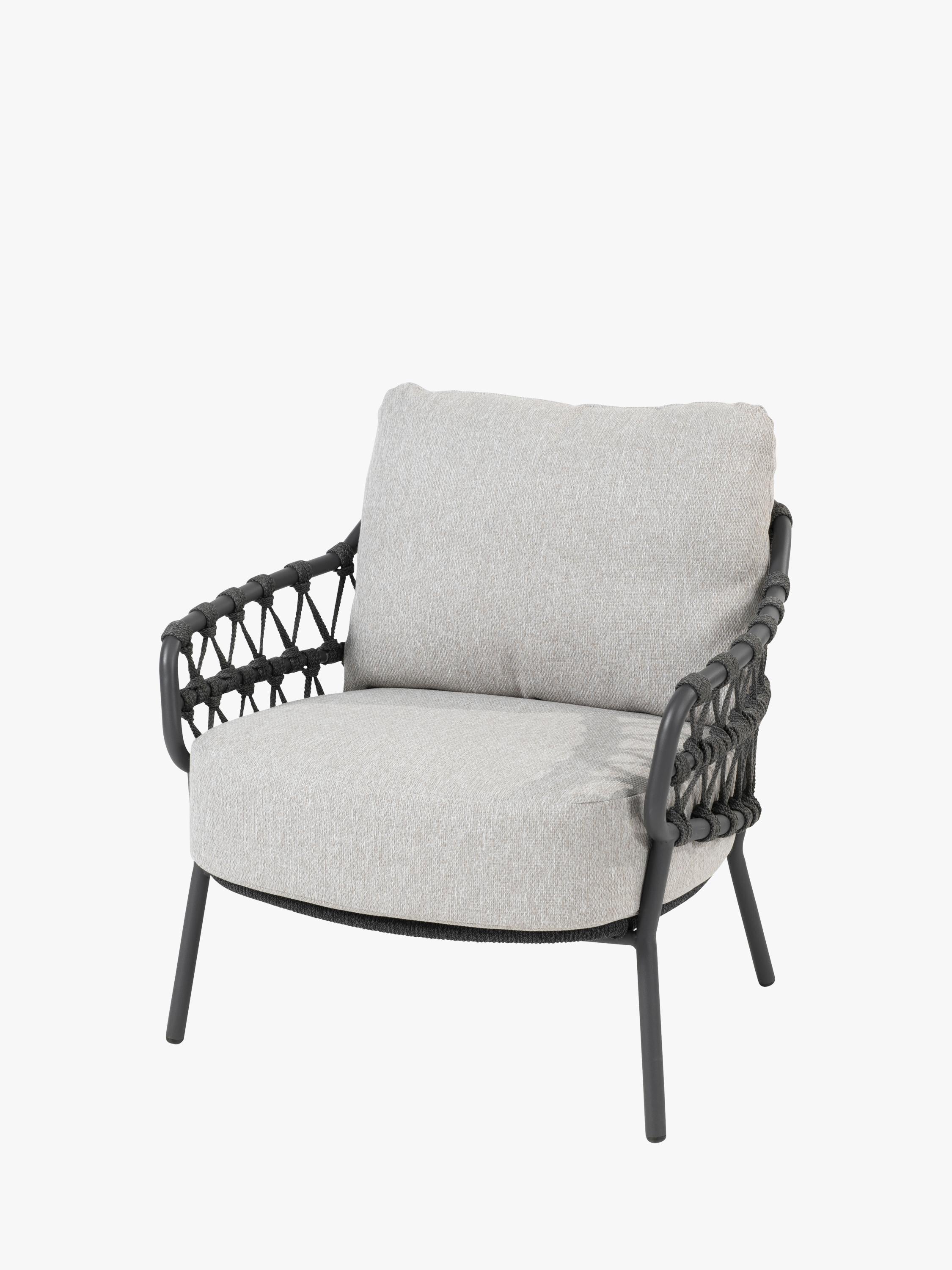 4 Seasons Outdoor Calpi Low 6 Seat Dining Set With 280cm Ambassador Table