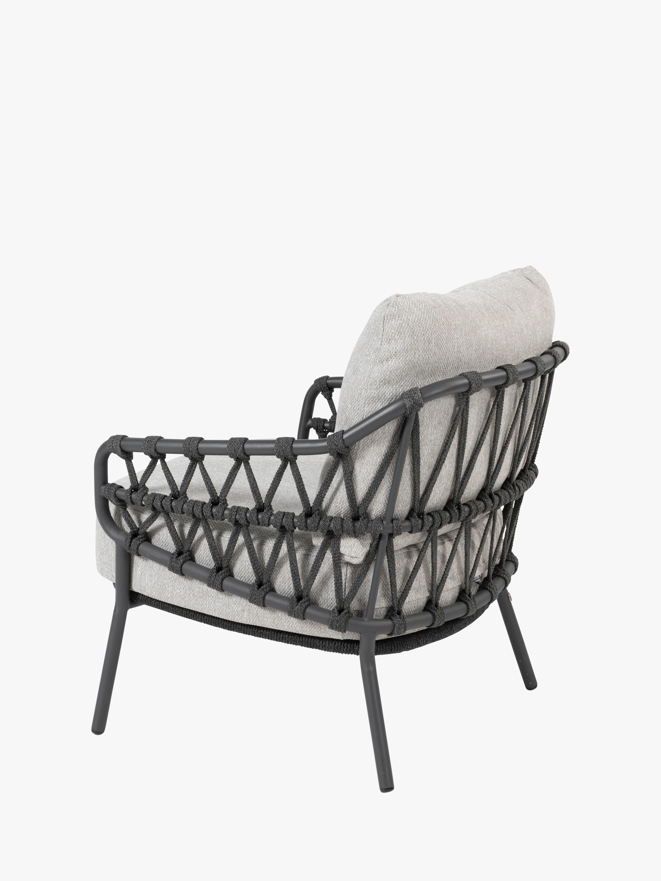 4 Seasons Outdoor Calpi Low 6 Seat Dining Set With 280cm Ambassador Table