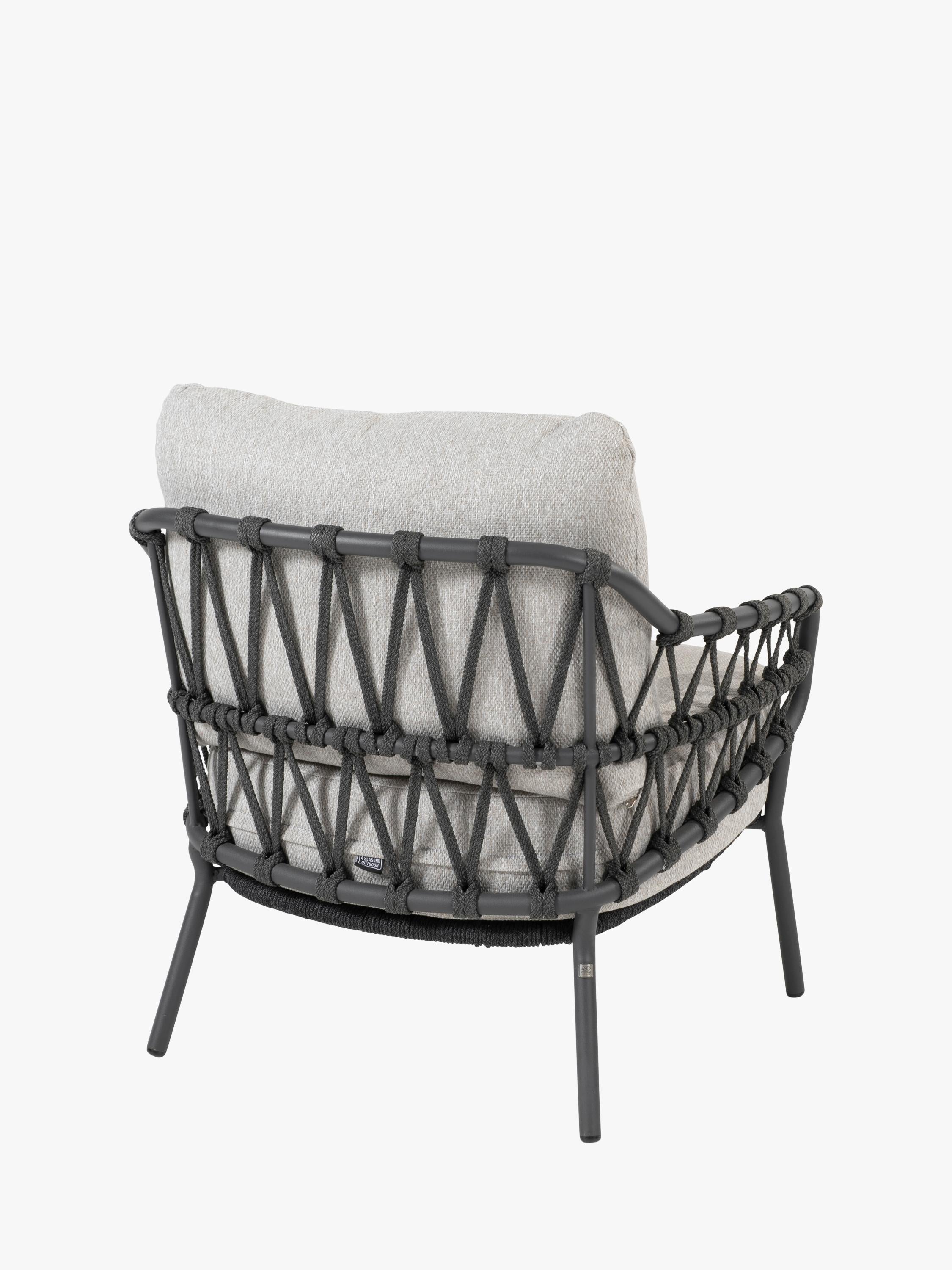 4 Seasons Outdoor Calpi Low 6 Seat Dining Set With 280cm Ambassador Table