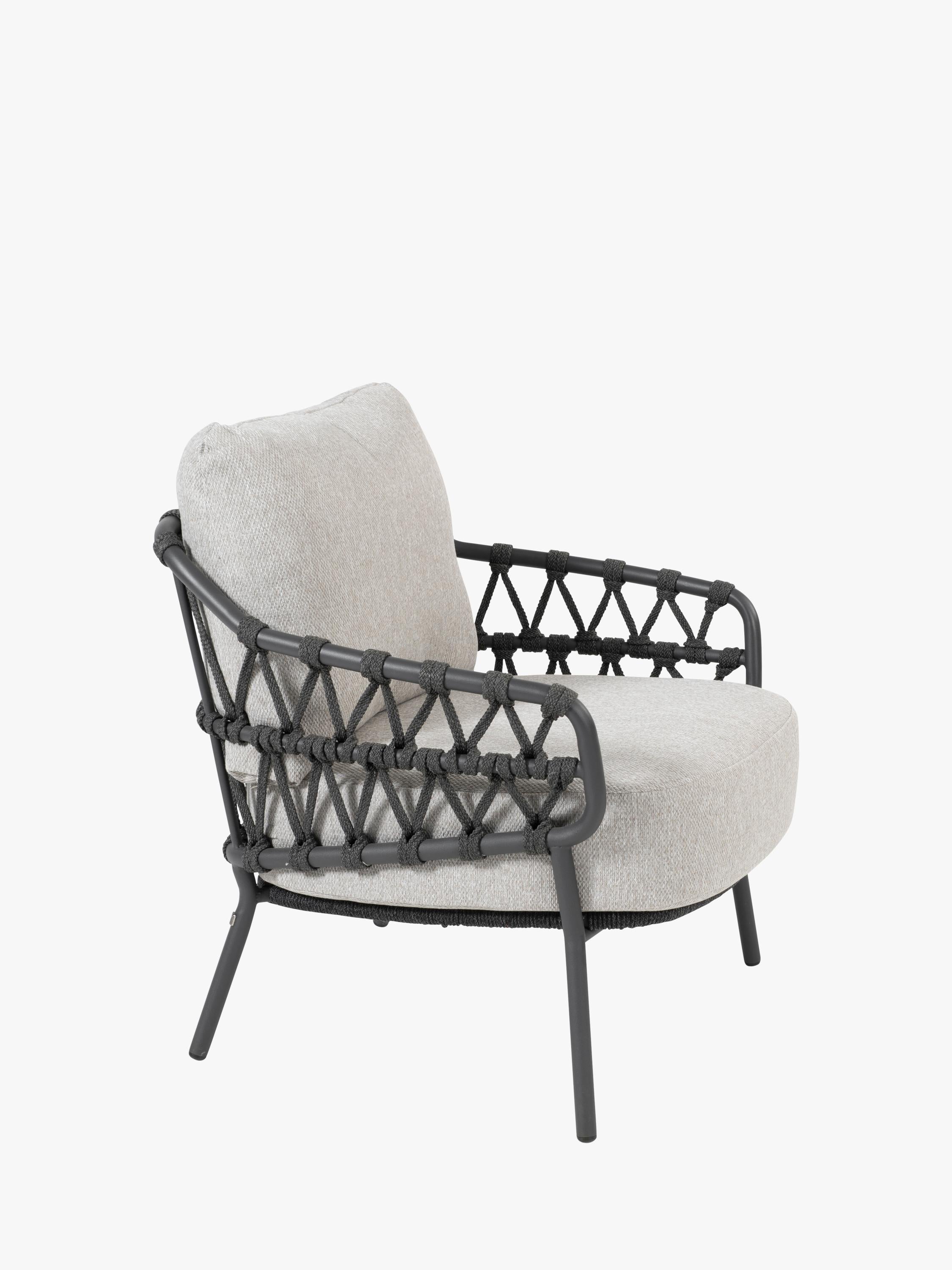 4 Seasons Outdoor Calpi Low 6 Seat Dining Set With 280cm Ambassador Table