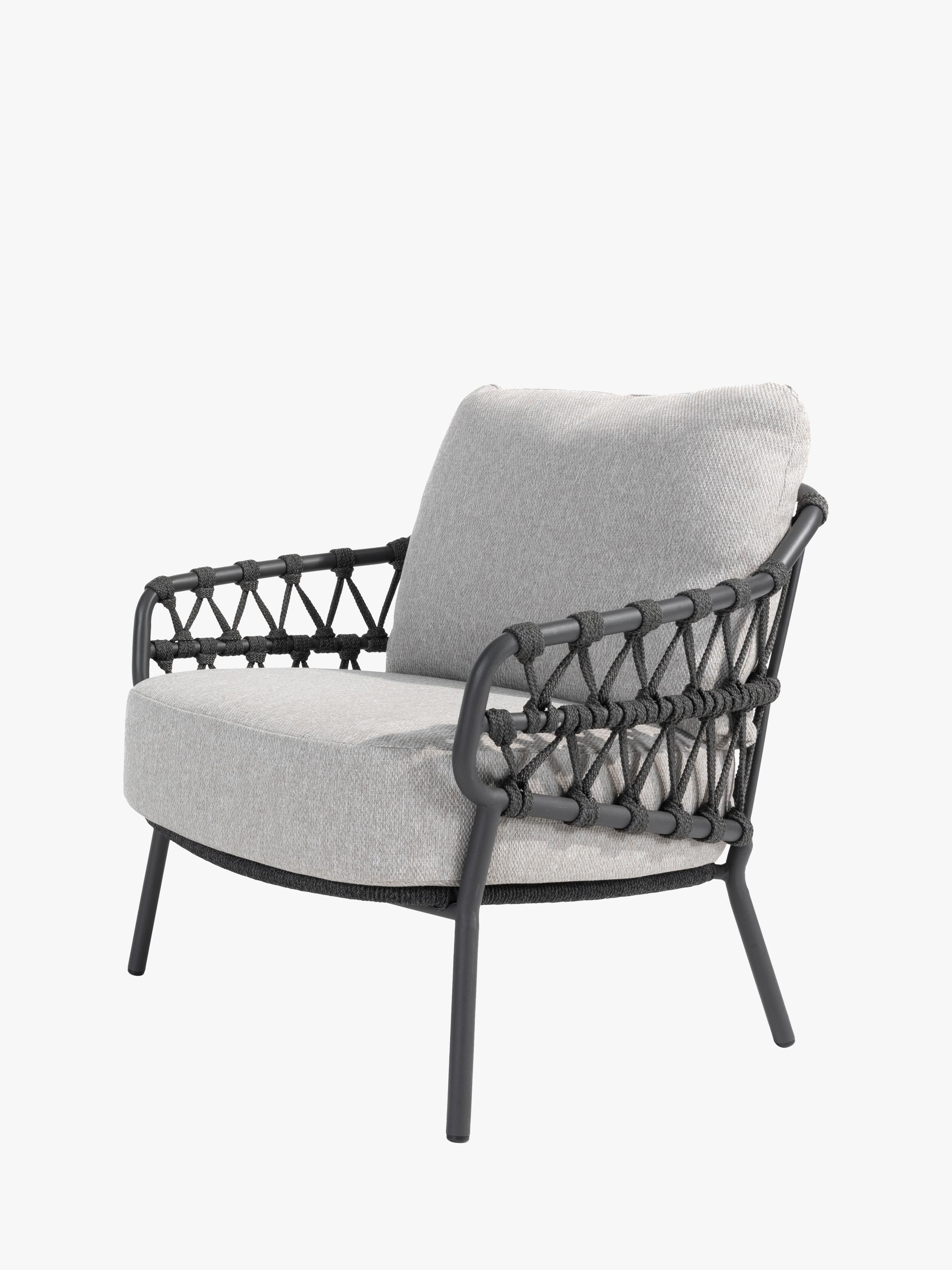 4 Seasons Outdoor Calpi Low 6 Seat Dining Set With 280cm Ambassador Table