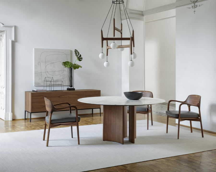 Porada Alan Marble Round Dining Table