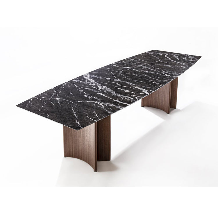 Porada Alan Marble Barrel Shaped Dining Table