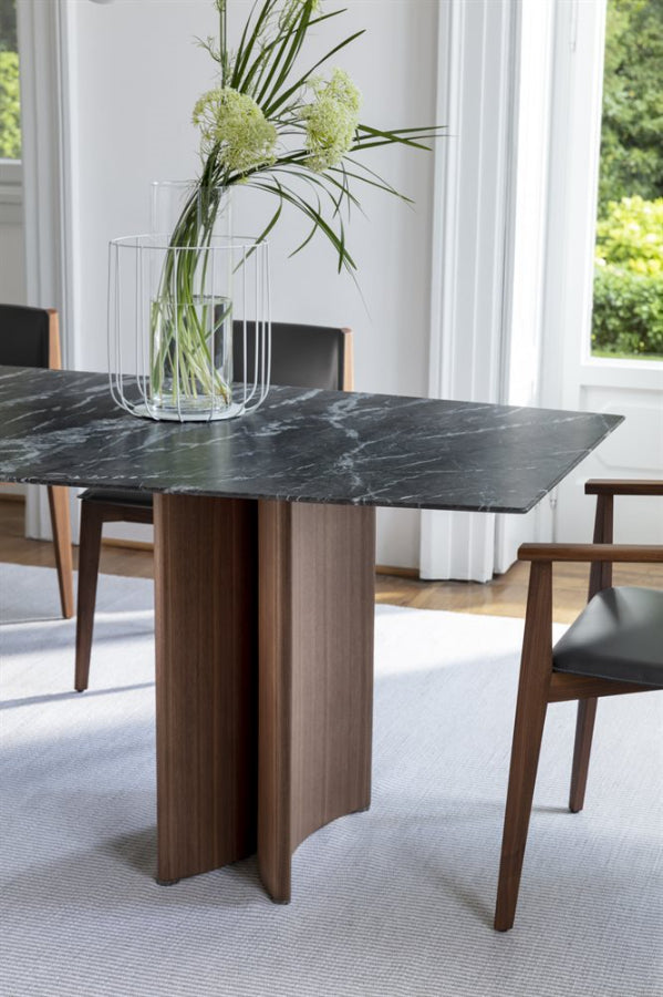 Porada Alan Marble Barrel Shaped Dining Table