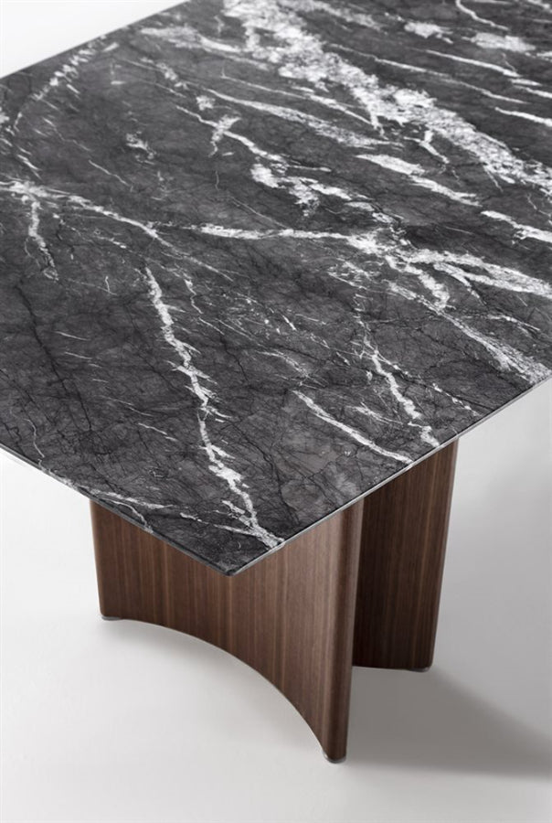 Porada Alan Marble Barrel Shaped Dining Table