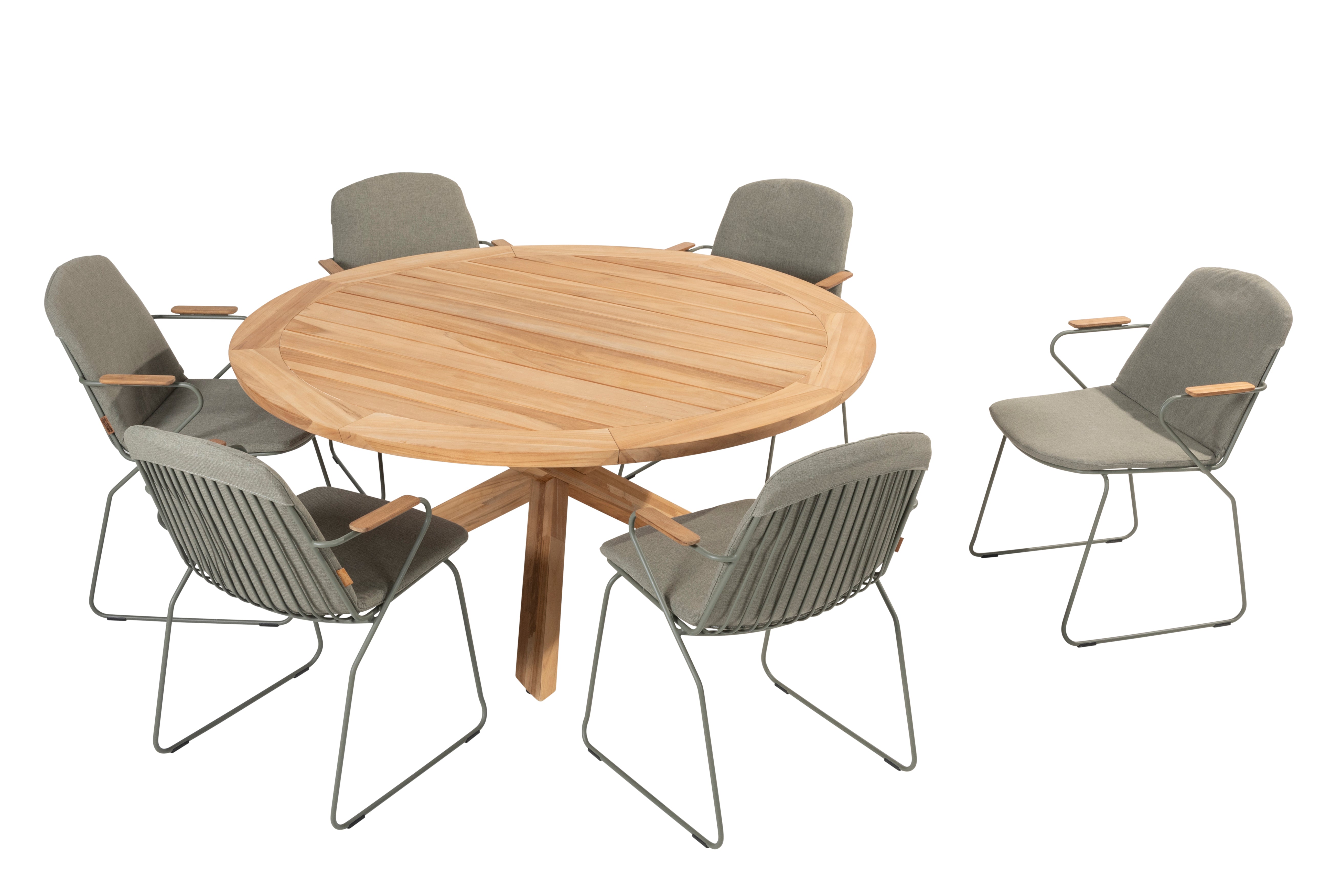 4 Season Outdoor Veneto 6 Seat Dining with Prado 160cm Table