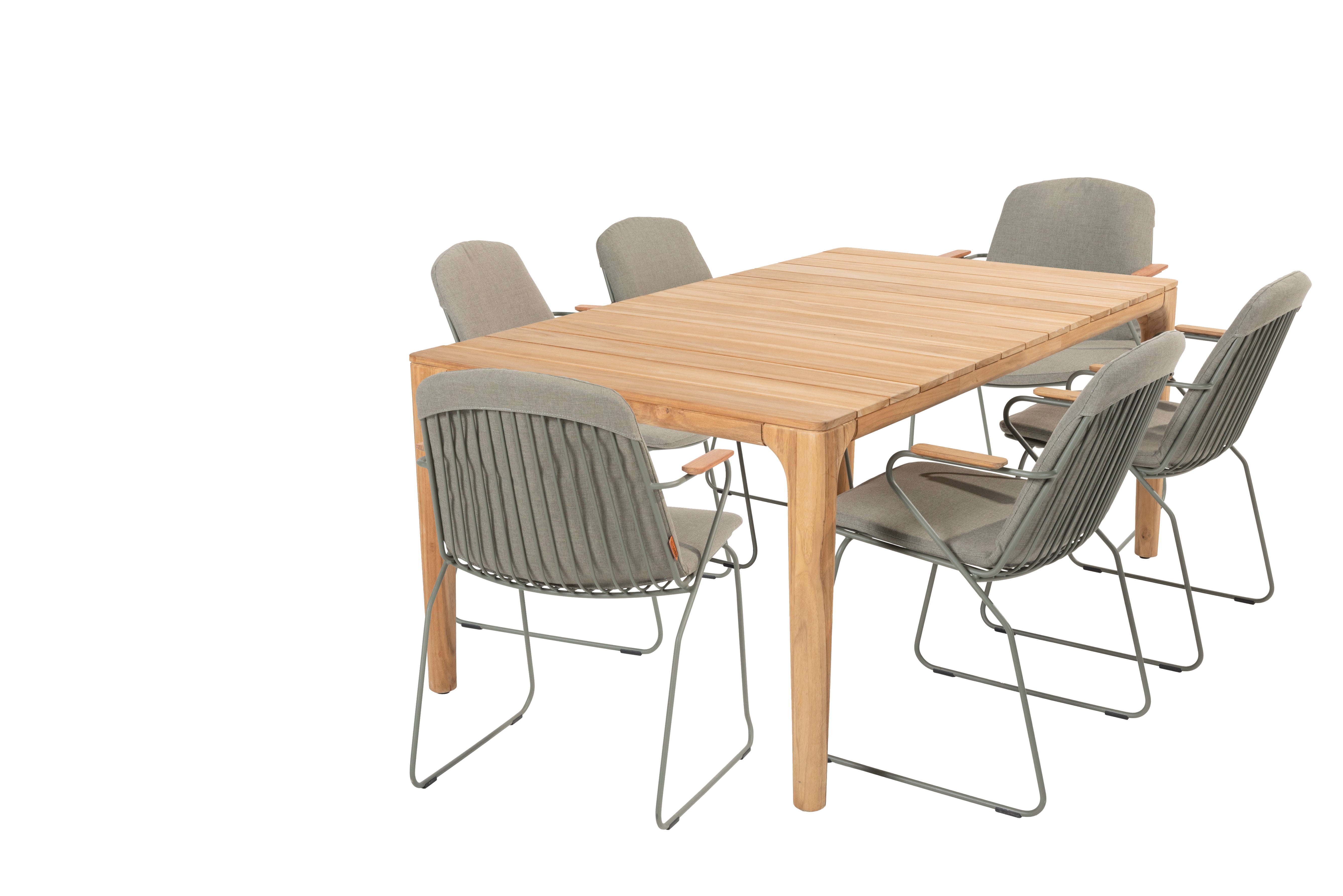 4 Seasons Outdoor Liam and Veneto Dining Table Set 180cm