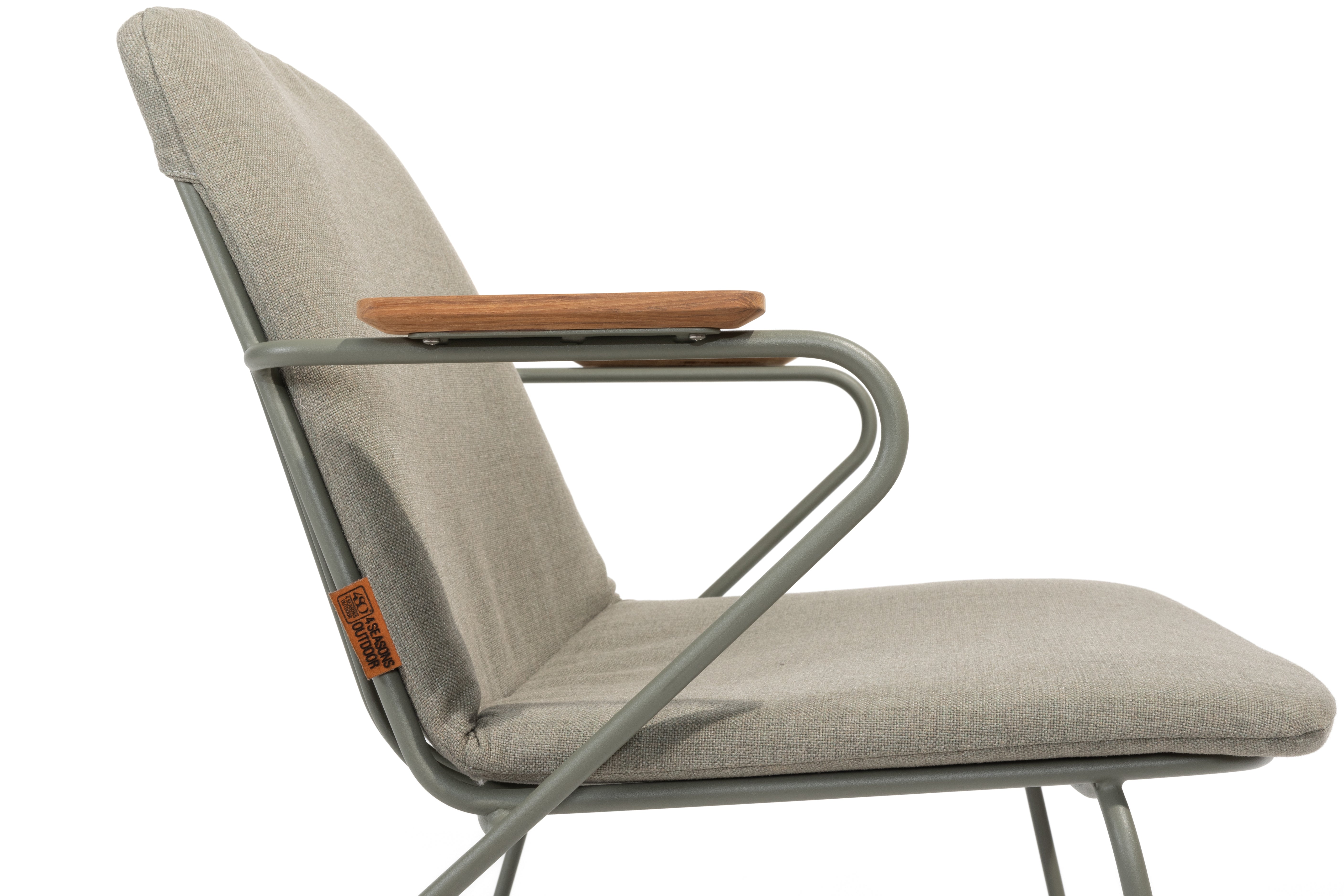 4 Seasons Outdoor Veneto Dining Chair with cushion (Set of 6)