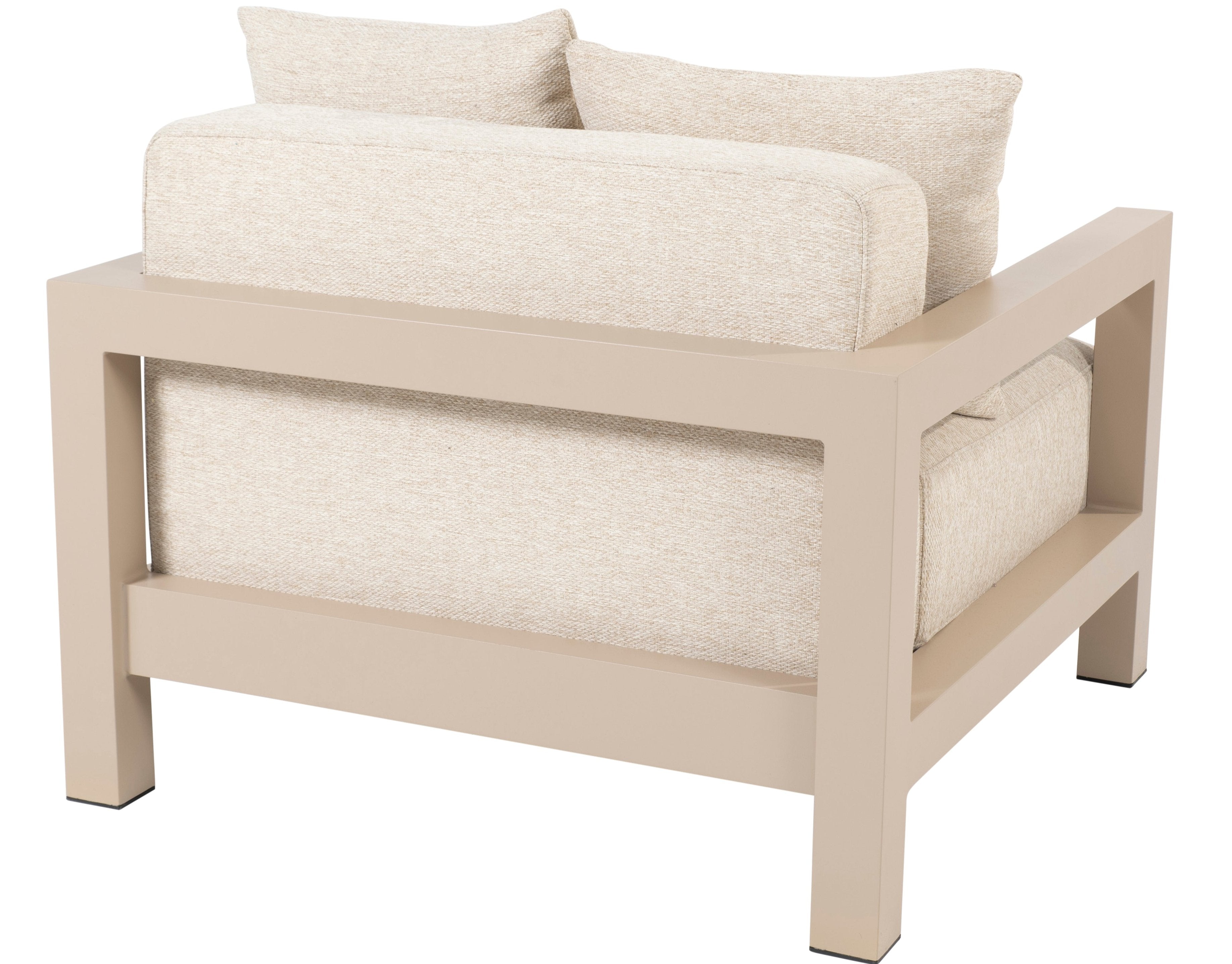 4 Season Outdoor Raffinato Living Chair Latte With 4 Cushions