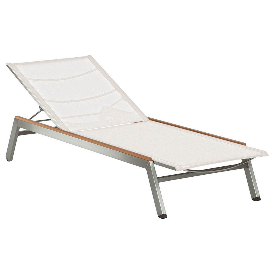 Barlow Tyrie Equinox Lounger with Teak Capping