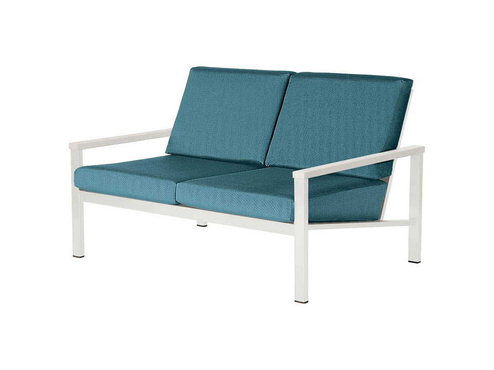 Equinox Occasional Deep Seating Two-seater Settee - Powder coated