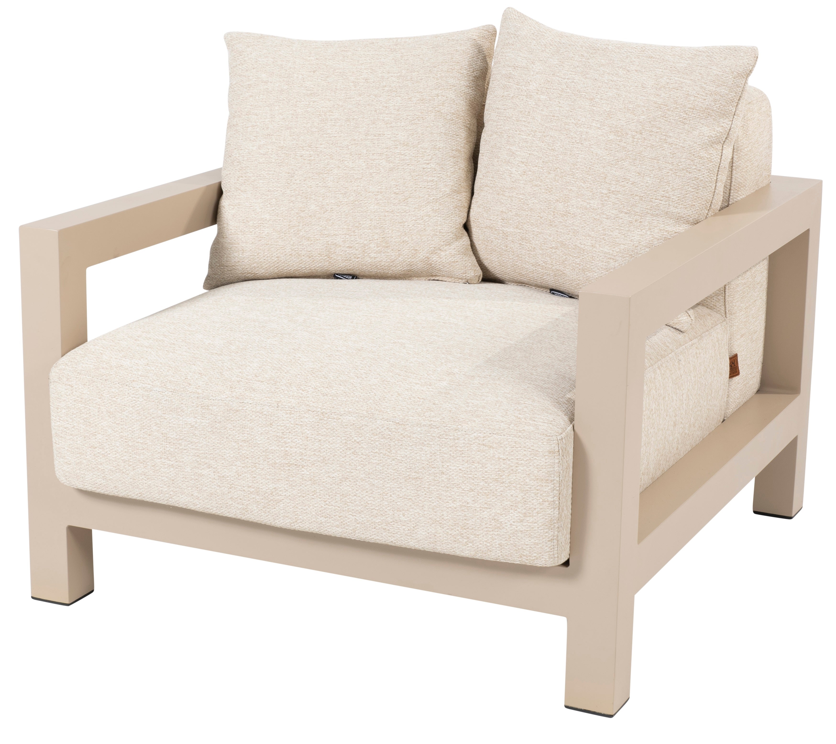 4 Seasons Outdoor Raffinato Living Chair Latte With 4 Cushions