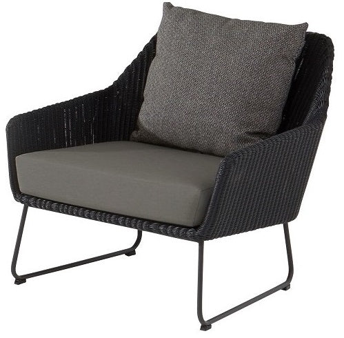 4 Seasons Outdoor Avila Living Chair With 2 Cushions Polyloom Anthracite