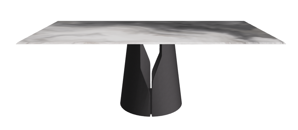 Cattelan Italia Giano Crystalart Rectangular & Barrel-Shaped Dining Table