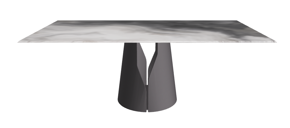 Cattelan Italia Giano Crystalart Rectangular & Barrel-Shaped Dining Table