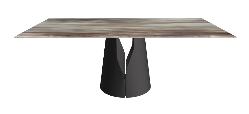 Cattelan Italia Giano Crystalart Rectangular & Barrel-Shaped Dining Table