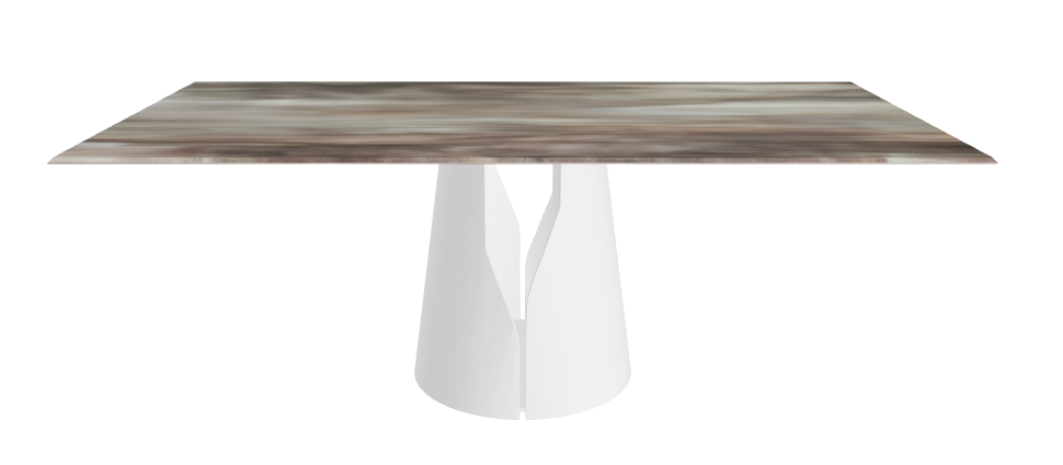Cattelan Italia Giano Crystalart Rectangular & Barrel-Shaped Dining Table