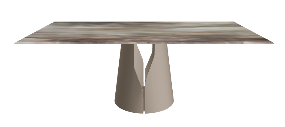 Cattelan Italia Giano Crystalart Rectangular & Barrel-Shaped Dining Table