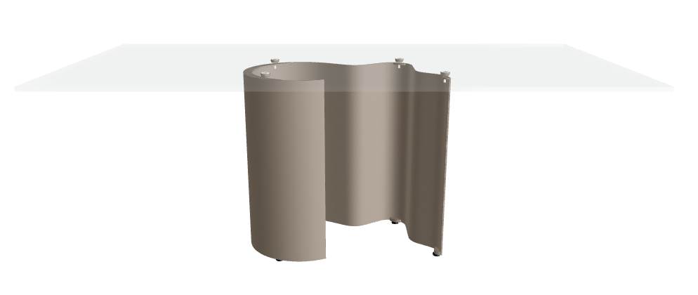 Cattelan Italia Papelito Glass Dining Table