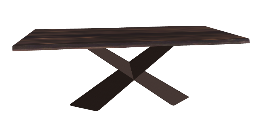 Cattelan Italia Tyron Wood Live Edged Dining Table