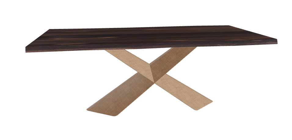 Cattelan Italia Tyron Wood Live Edged Dining Table