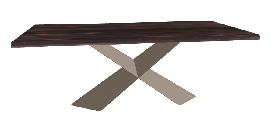Cattelan Italia Tyron Wood Live Edged Dining Table