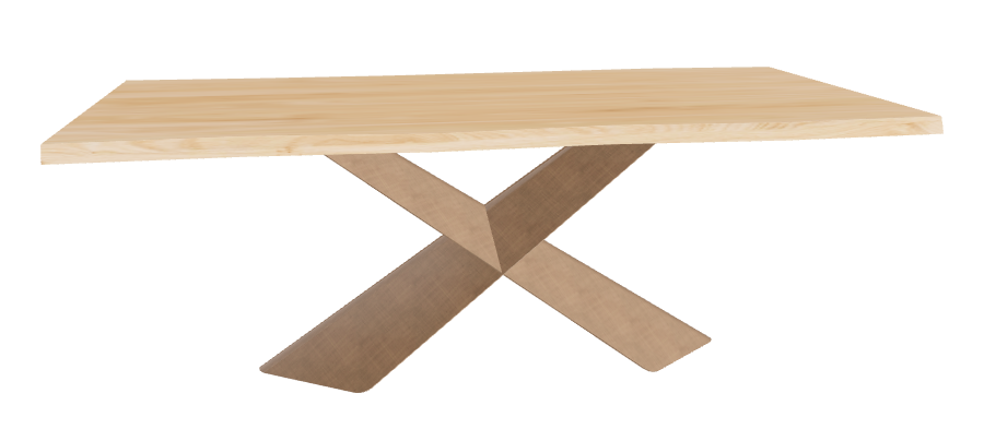 Cattelan Italia Tyron Wood Live Edged Dining Table