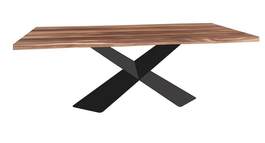 Cattelan Italia Tyron Wood Live Edged Dining Table