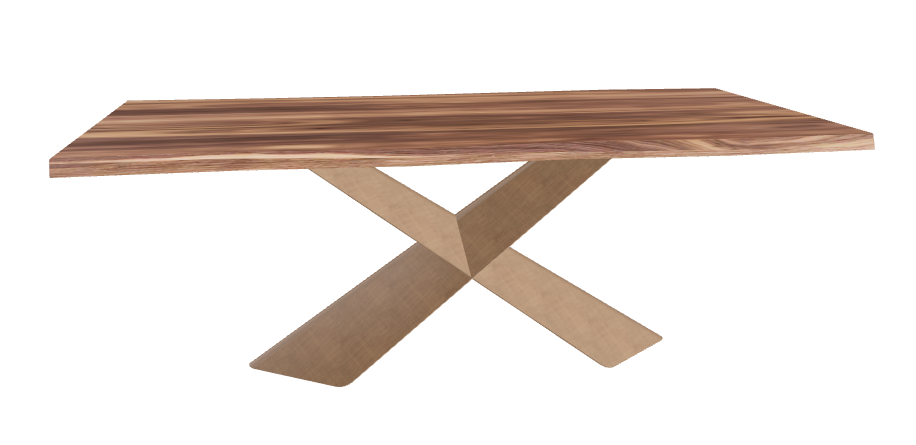 Cattelan Italia Tyron Wood Live Edged Dining Table