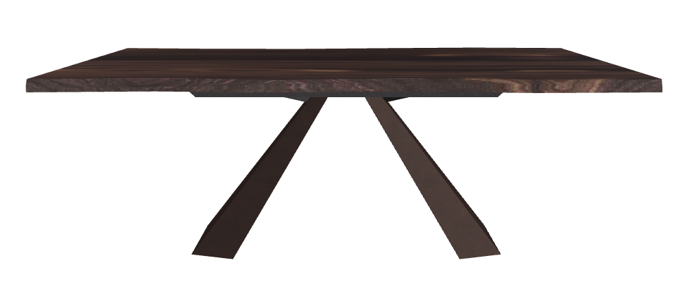 Cattelan Italia Eliot Wood Live Edged Dining Table