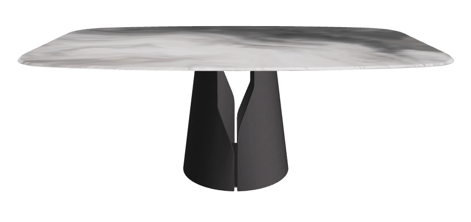 Cattelan Italia Giano Crystalart Rectangular & Barrel-Shaped Dining Table