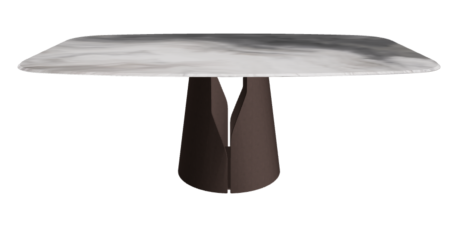 Cattelan Italia Giano Crystalart Rectangular & Barrel-Shaped Dining Table