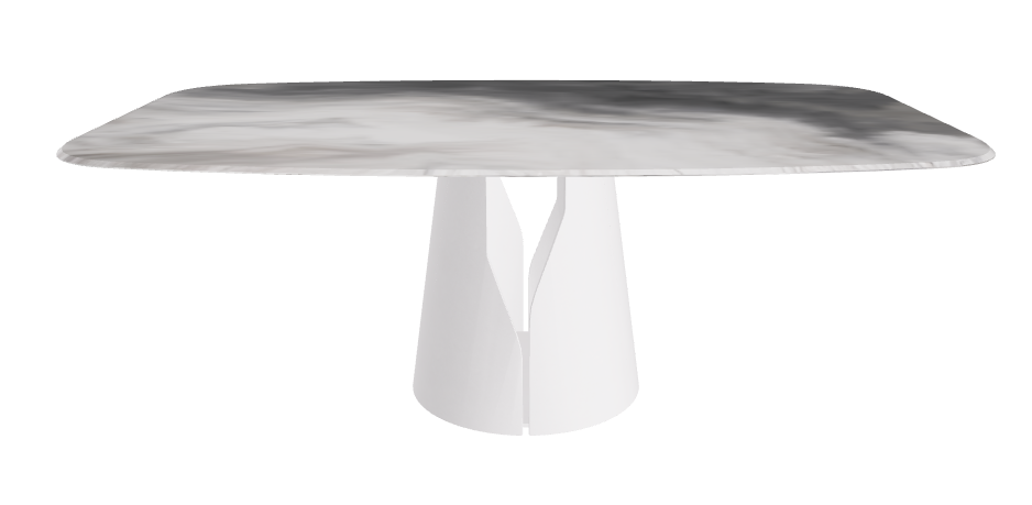 Cattelan Italia Giano Crystalart Rectangular & Barrel-Shaped Dining Table