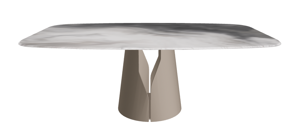 Cattelan Italia Giano Crystalart Rectangular & Barrel-Shaped Dining Table
