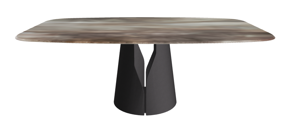 Cattelan Italia Giano Crystalart Rectangular & Barrel-Shaped Dining Table