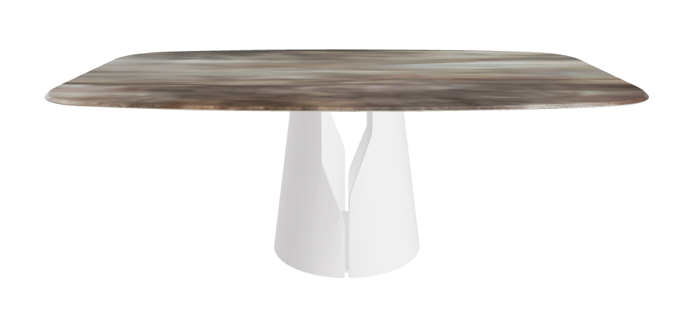 Cattelan Italia Giano Crystalart Rectangular & Barrel-Shaped Dining Table