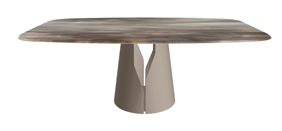 Cattelan Italia Giano Crystalart Rectangular & Barrel-Shaped Dining Table