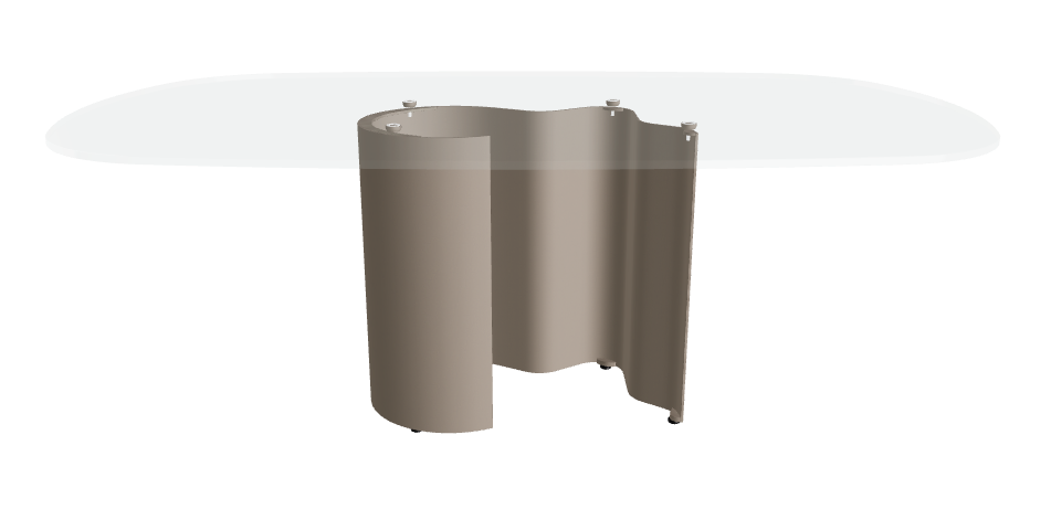 Cattelan Italia Papelito Glass Dining Table