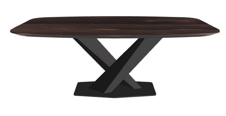 Cattelan Italia Stratos Wood Barrel-Shaped Dining Table