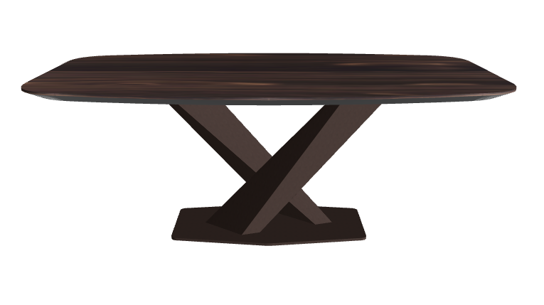 Cattelan Italia Stratos Wood Barrel-Shaped Dining Table