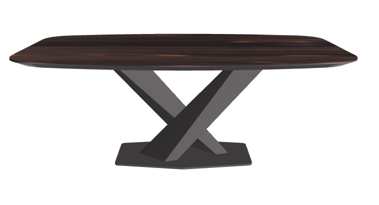 Cattelan Italia Stratos Wood Barrel-Shaped Dining Table