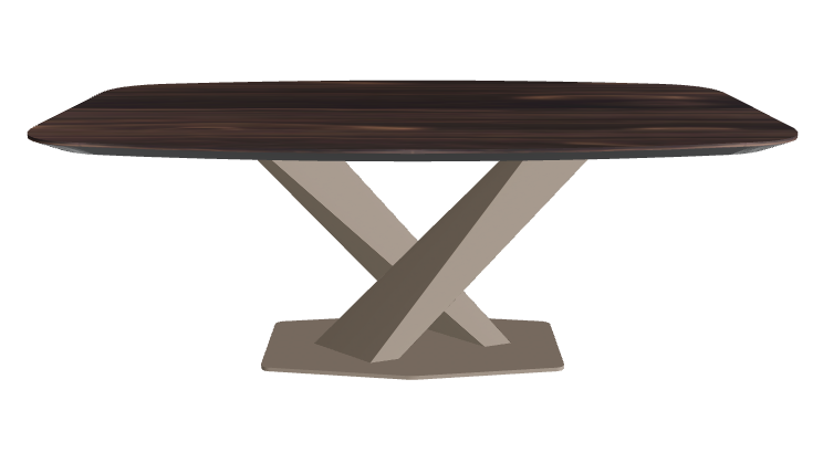 Cattelan Italia Stratos Wood Barrel-Shaped Dining Table