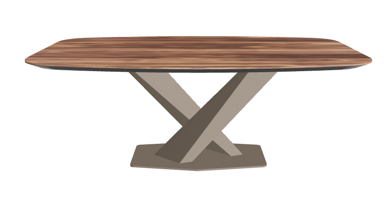 Cattelan Italia Stratos Wood Barrel-Shaped Dining Table