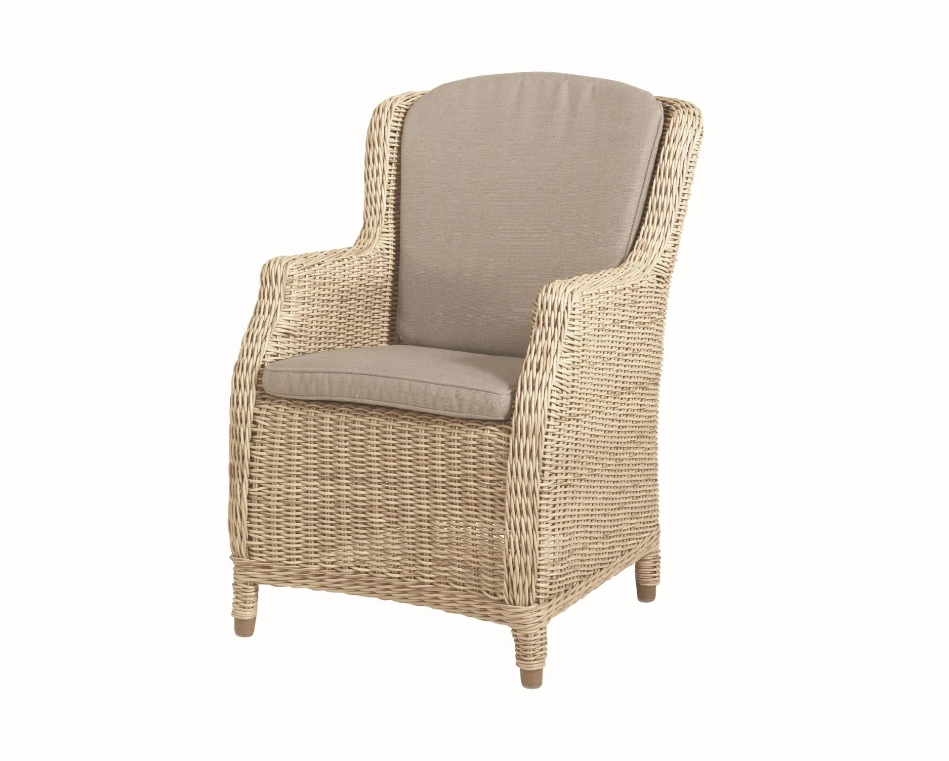 4 Seasons Outdoor Brighton 6-Seater Dining Set with Derby Teak 240cm Table