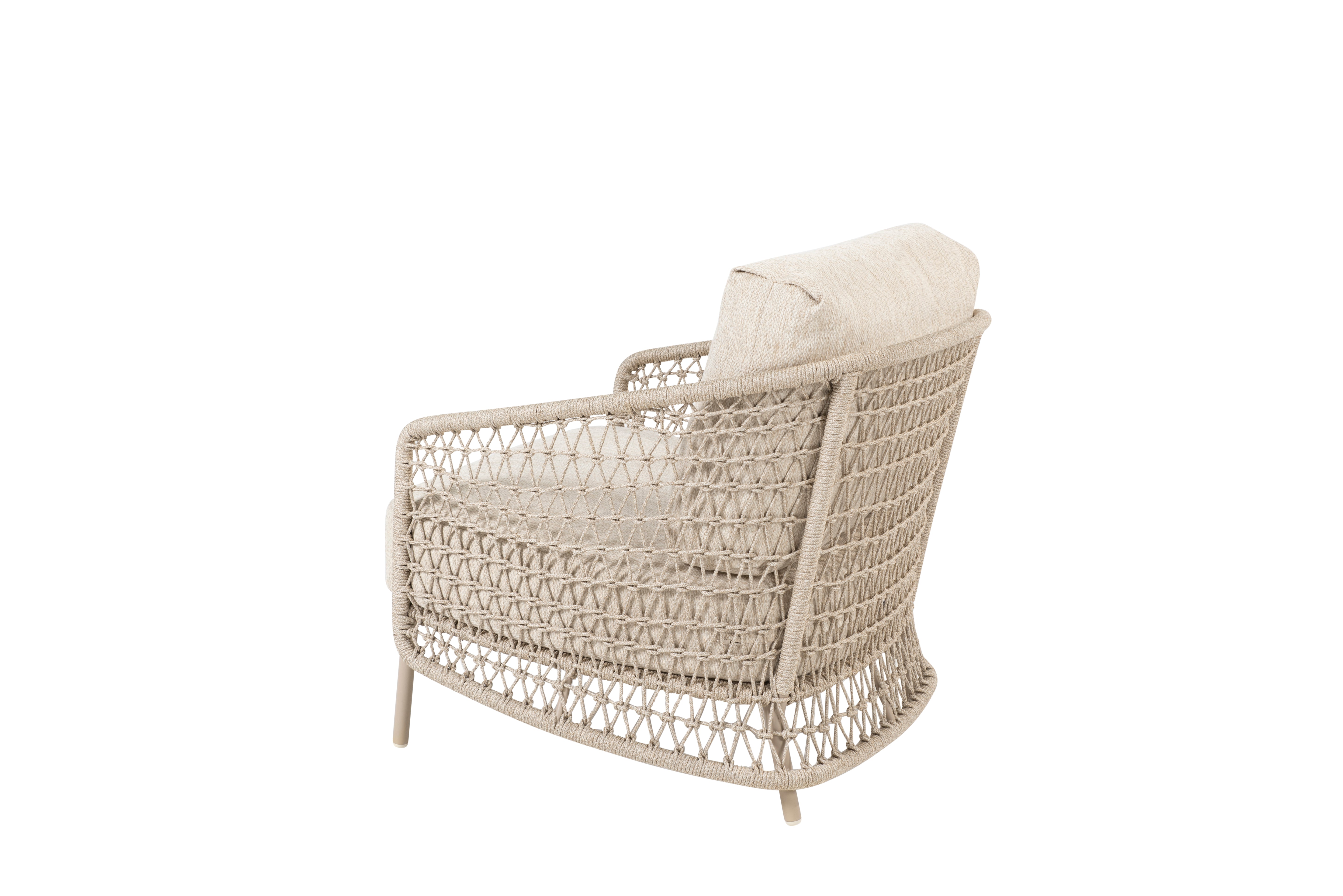 4 Seasons Outdoor Puccini Living Chair Latte With 2 Cushions