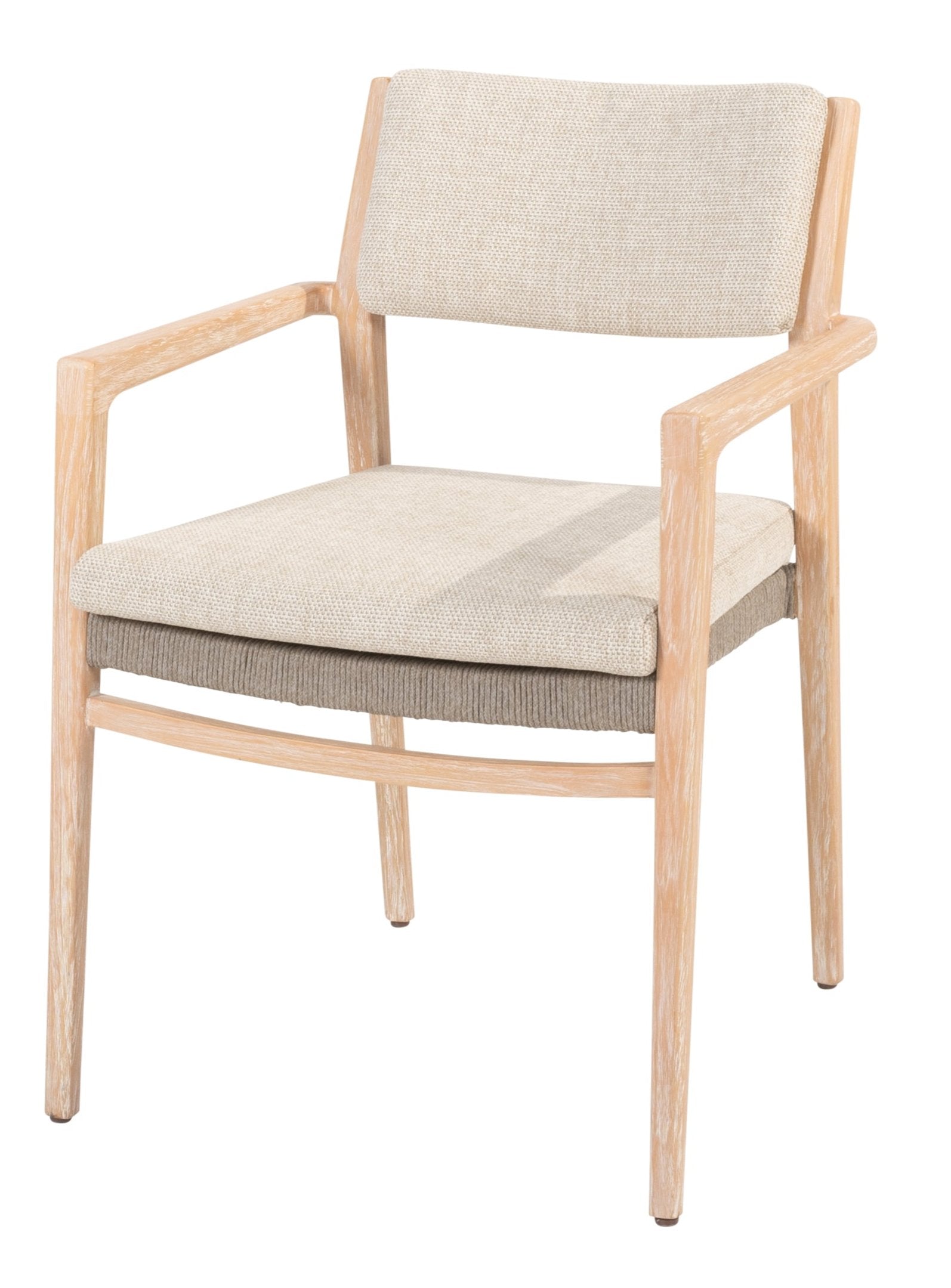 4 Season Outdoor Julia Stackable Dining Chair Teak Brushed With 2 Cushions