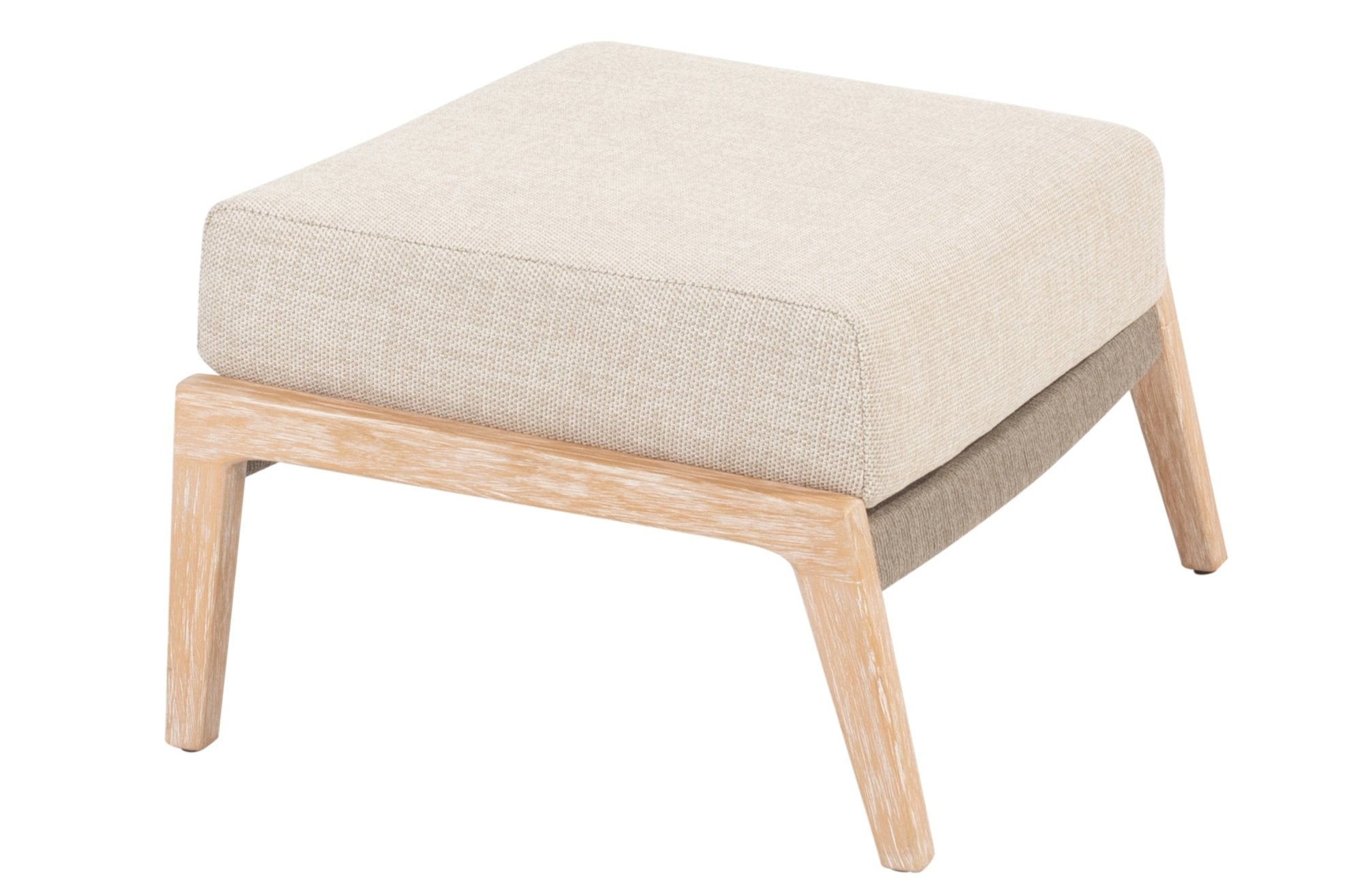 4 Season Outdoor Julia Footstool Teak Brushed With Cushion